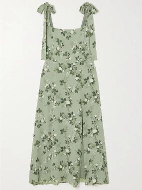 Reformation Twilight Dress in Verde size 4
